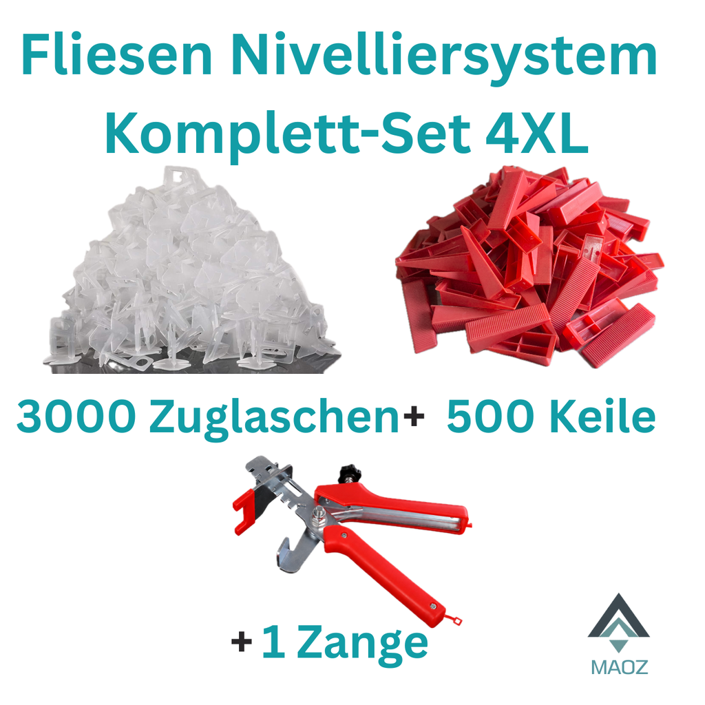 3000 Zuglaschen, 500 Keile, 1 Zange